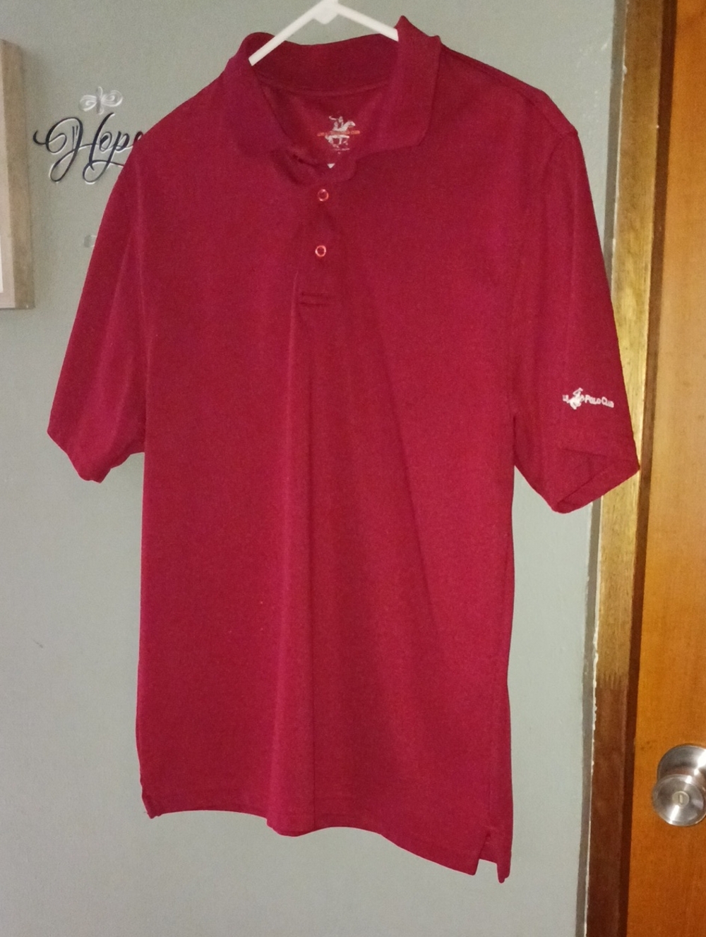 Beverly Hills Polo Club Men's Polo - Deep Red